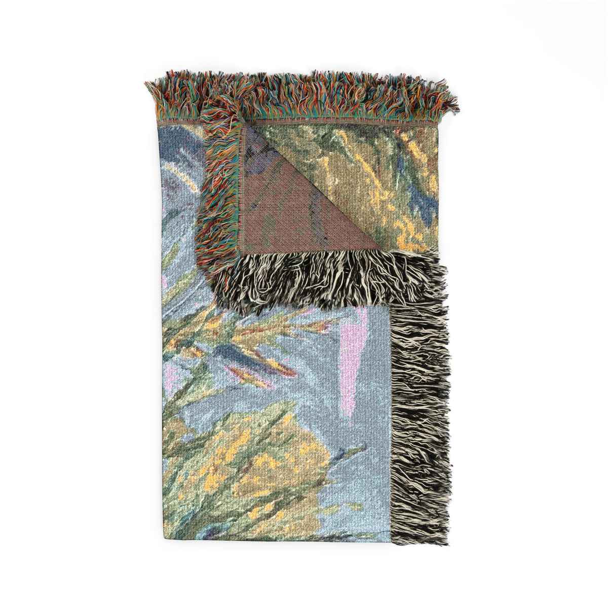 Pine Watch Ridge — Woven Cotton Throw Blanket