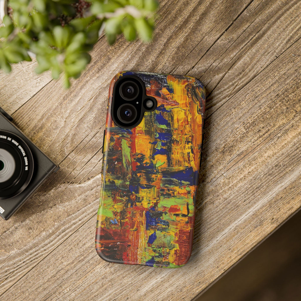 Bold Abstract Painting Phone Case — Original Art for iPhone, Samsung & Pixel