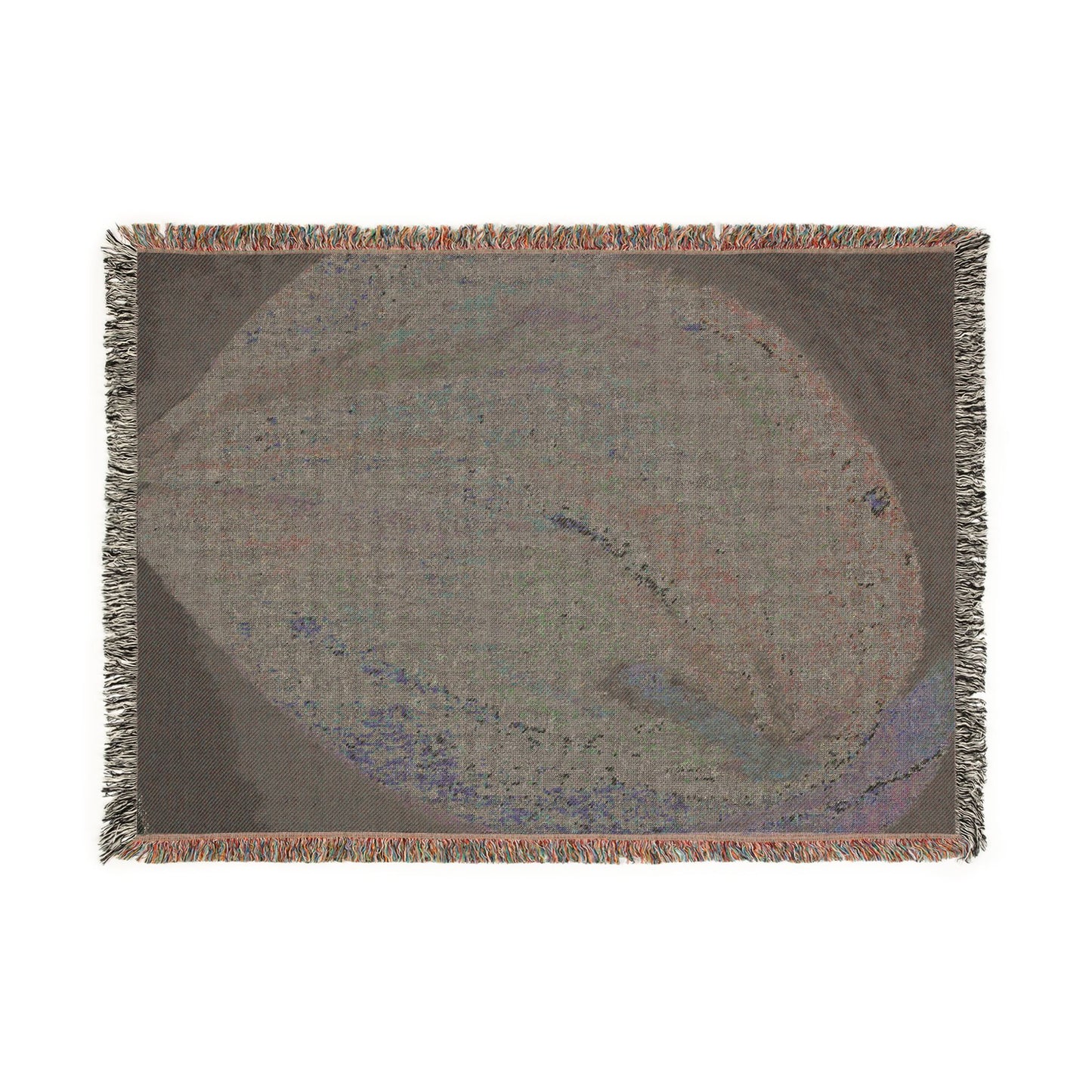 Moonlit lilly Abstract Woven Blanket | Original Art Throw