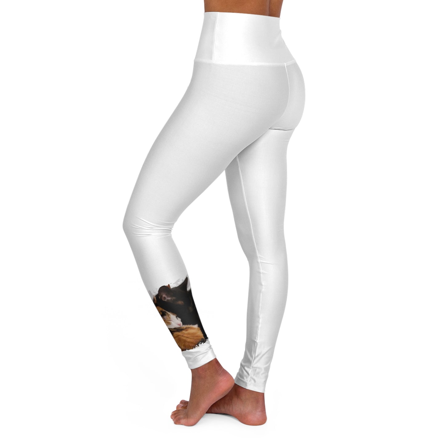 Kitties - Original Photo High Waisted Yoga Leggings (AOP)