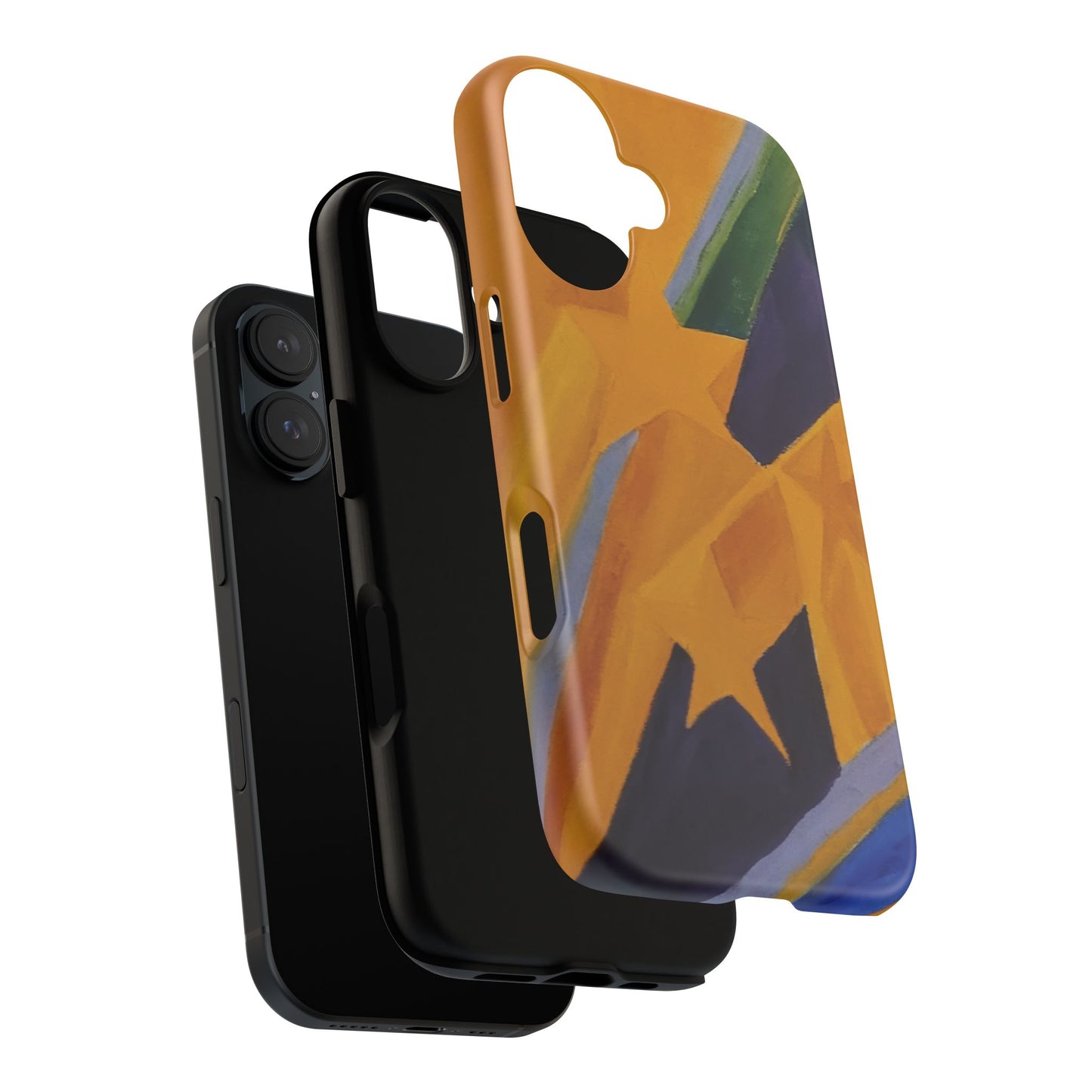 Geometric Abstract Painting Phone Case — Original Art for iPhone, Samsung & Pixel