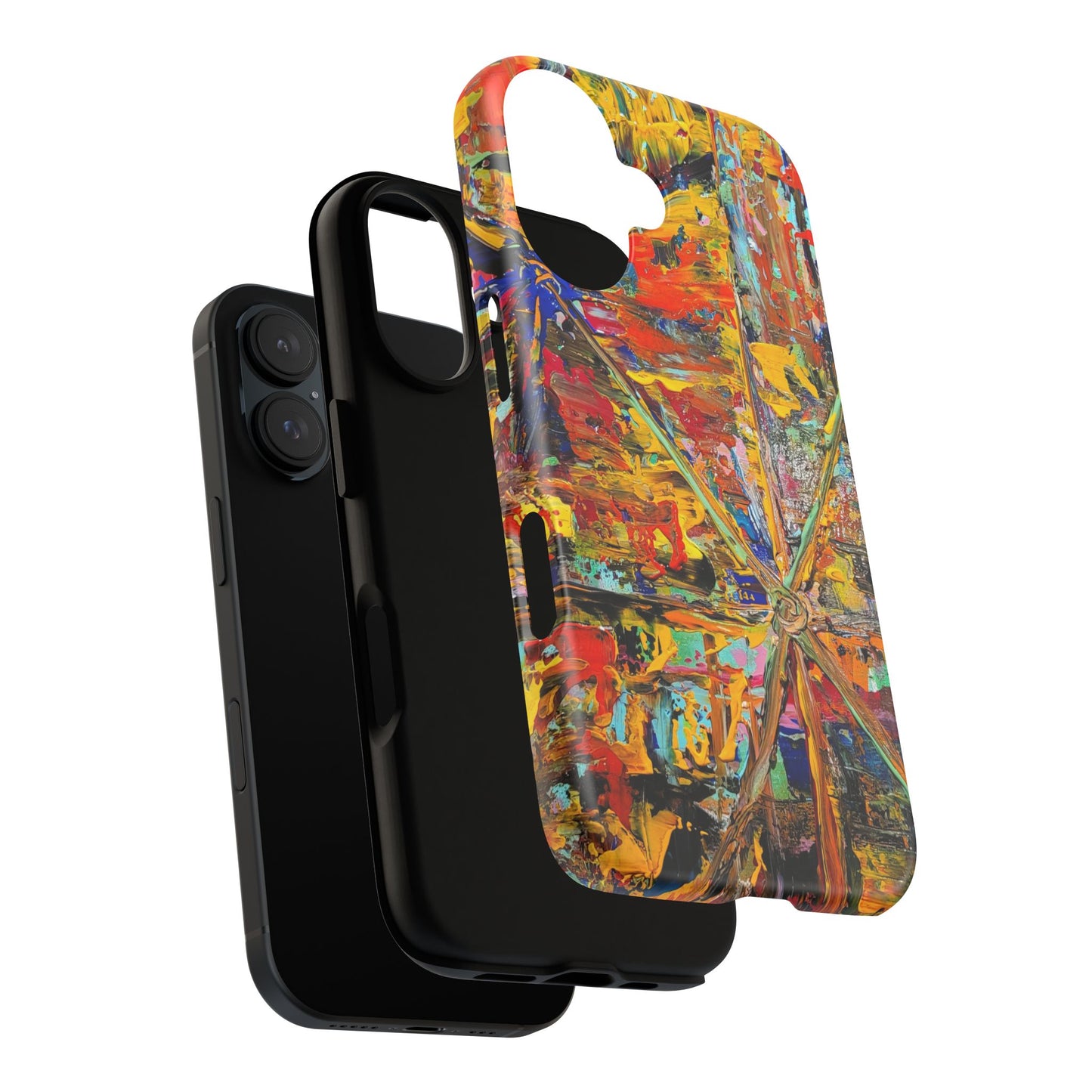 Star burst Abstract Painting Phone Case — Original Art for iPhone, Samsung & Pixel