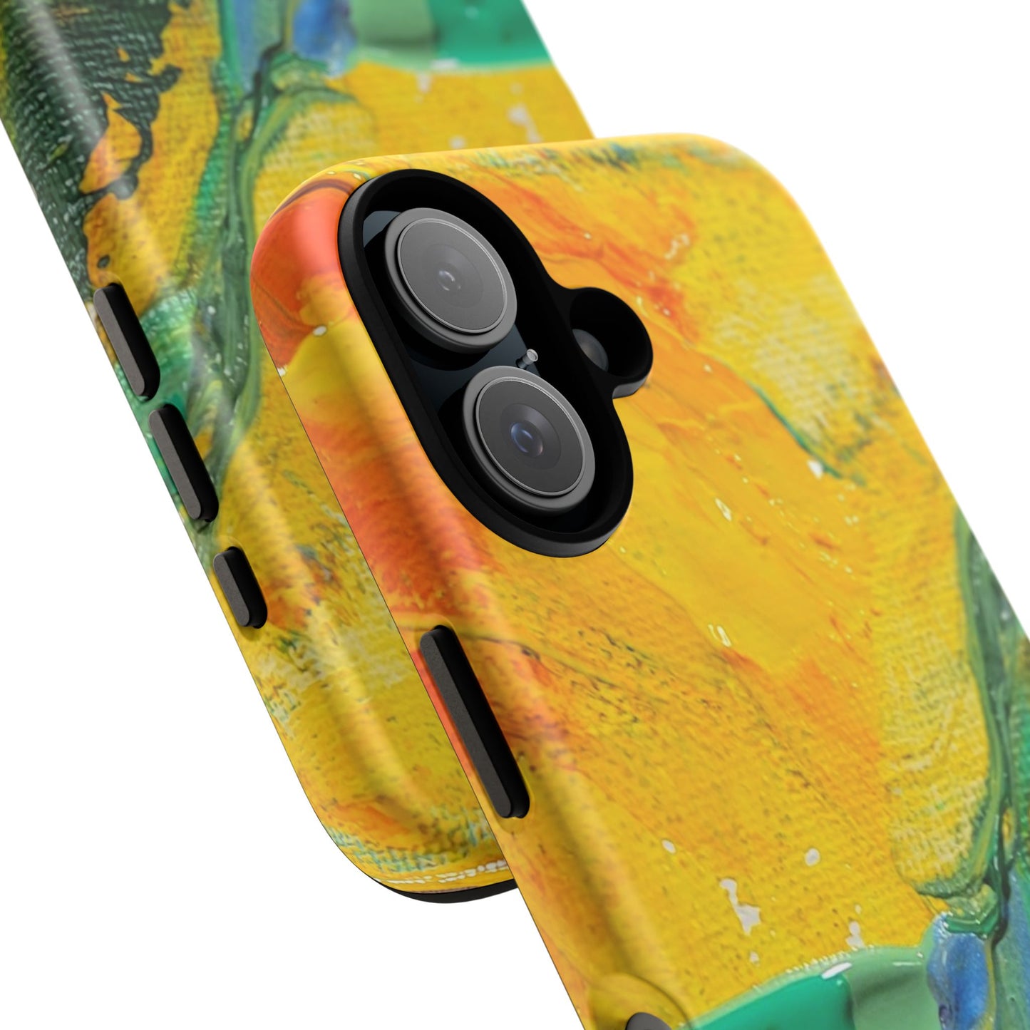 Sunrise Abstract Painting Phone Case — Original Art for iPhone, Samsung & Pixel