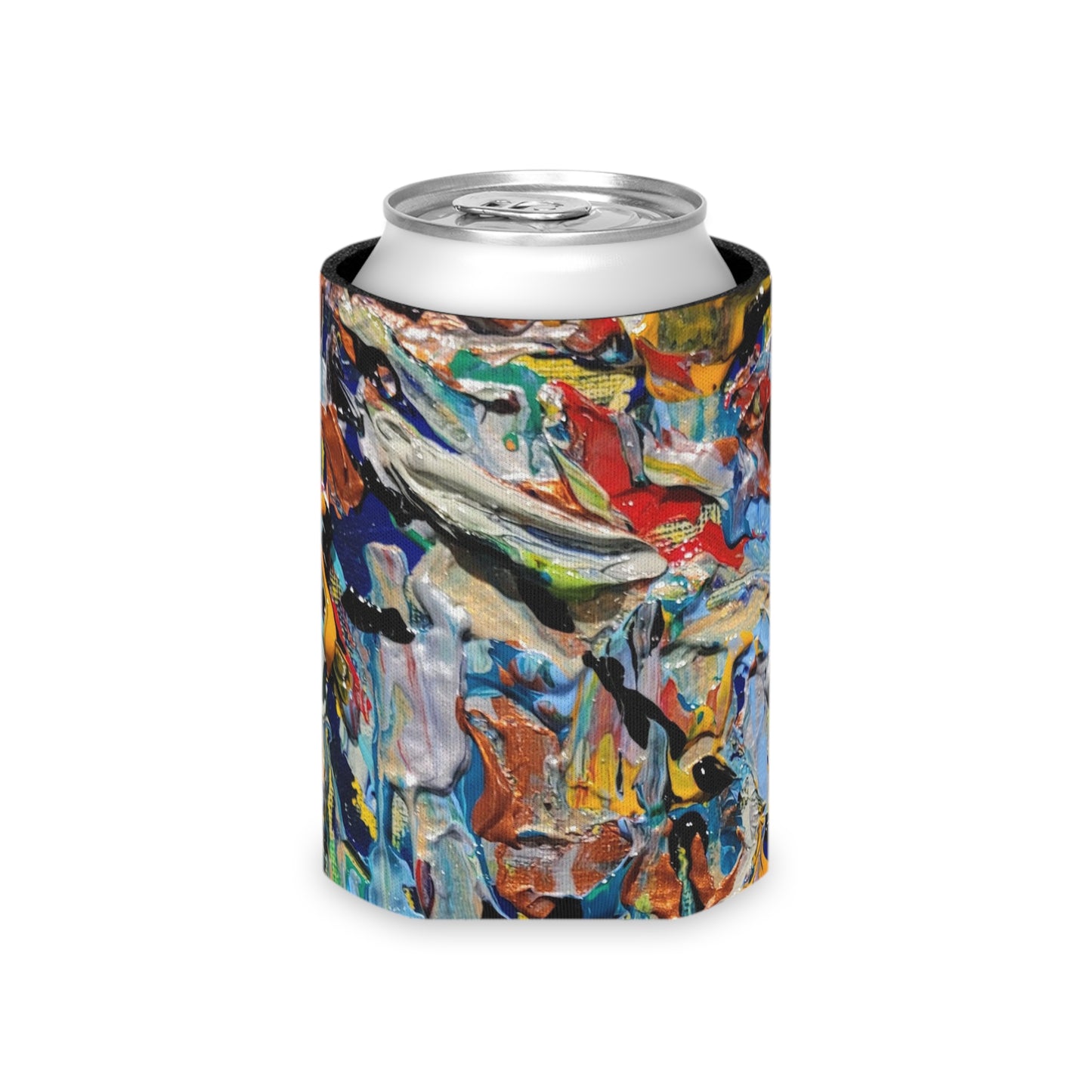 Pushing Paint - Original Art Can Cooler