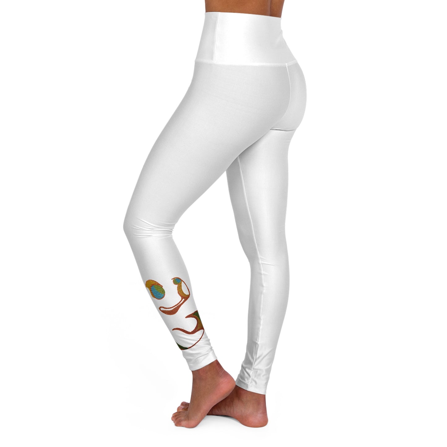 Held - Original Art High Waisted Yoga Leggings (AOP)