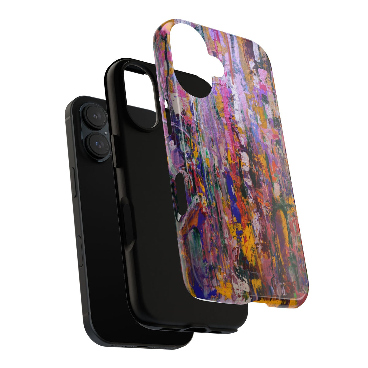 Hidden Garden Original Abstract Painting Phone Case — Colorful Art for iPhone, Samsung & Pixel