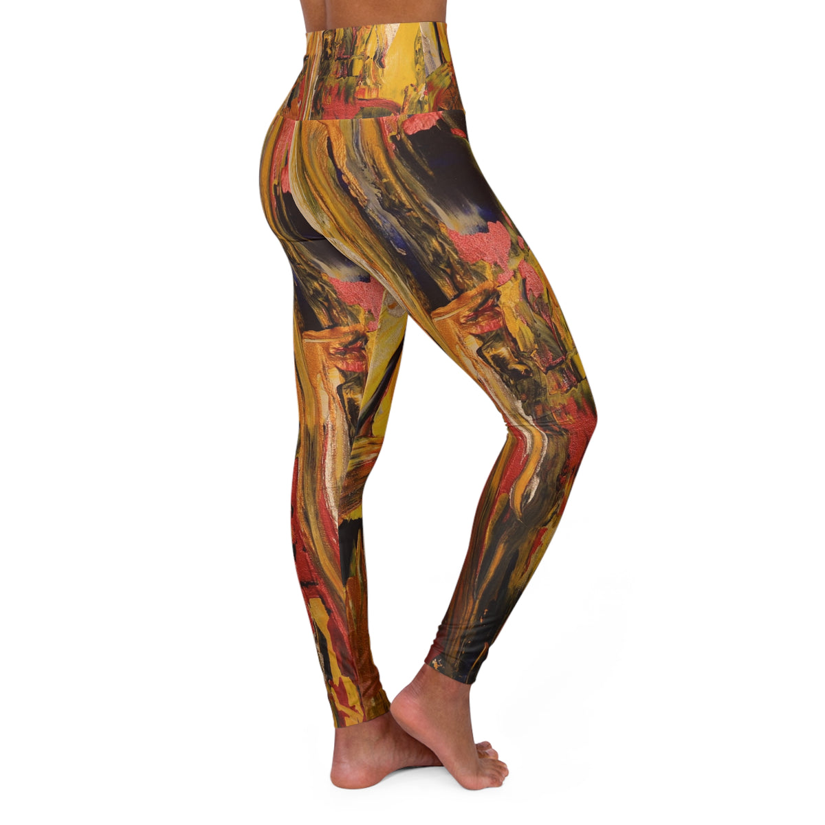 Angel Wings - Original Art High Waisted Yoga Leggings (AOP)