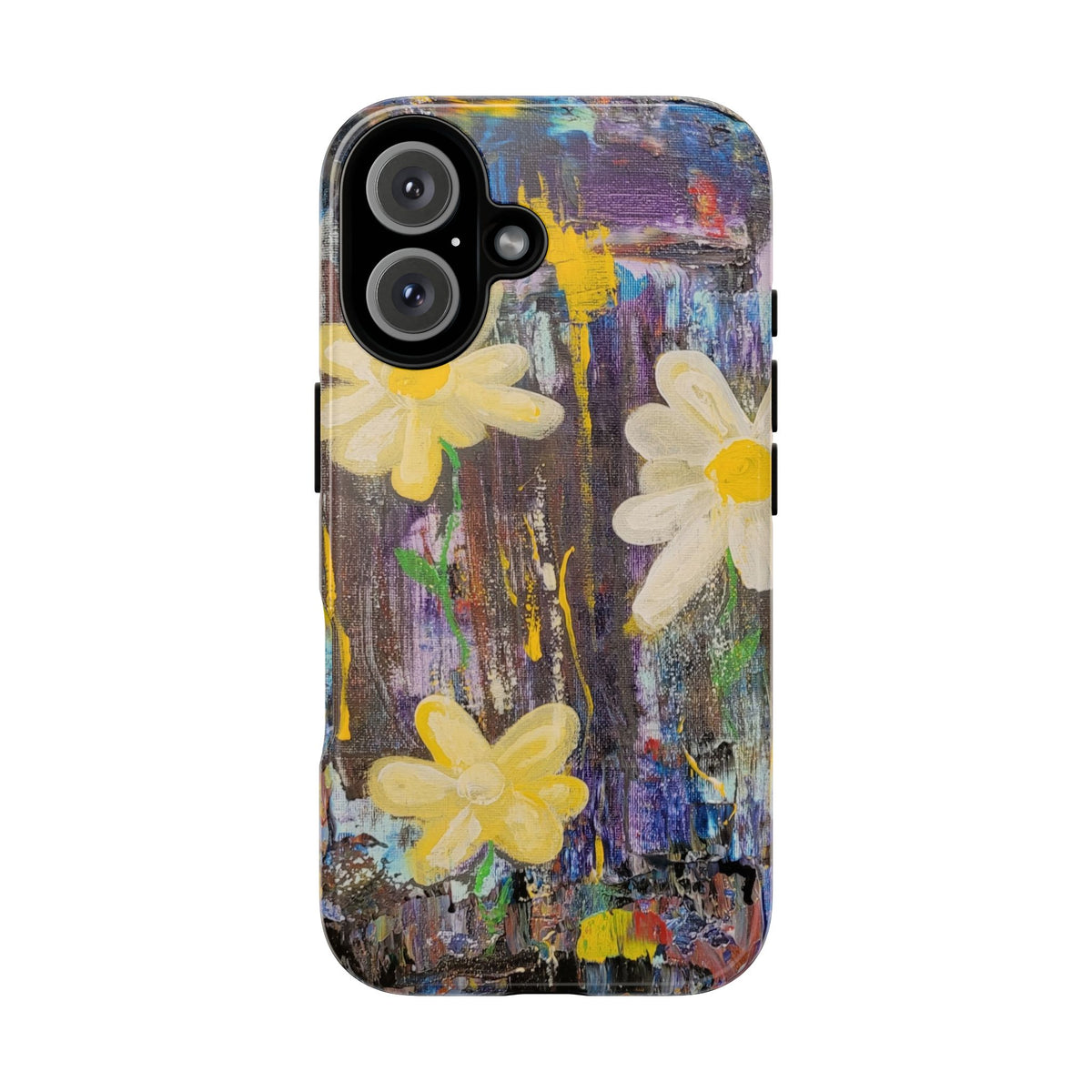 Daisy Original Abstract Painting Phone Case — Floral Art for iPhone, Samsung & Pixel