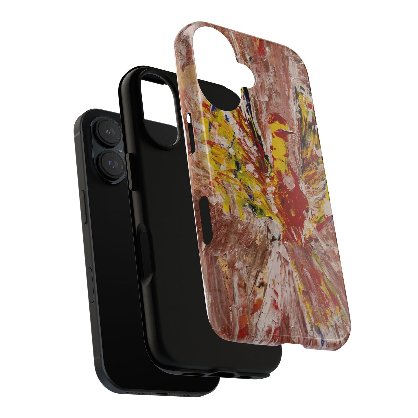 Hummingbird Original Abstract Painting Phone Case — Bird Art for iPhone, Samsung & Pixel