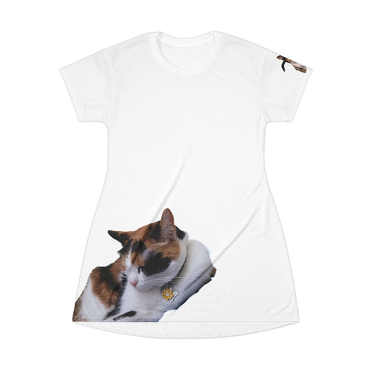 Annie's Calico 2 - Original photograph T-Shirt Dress (AOP)