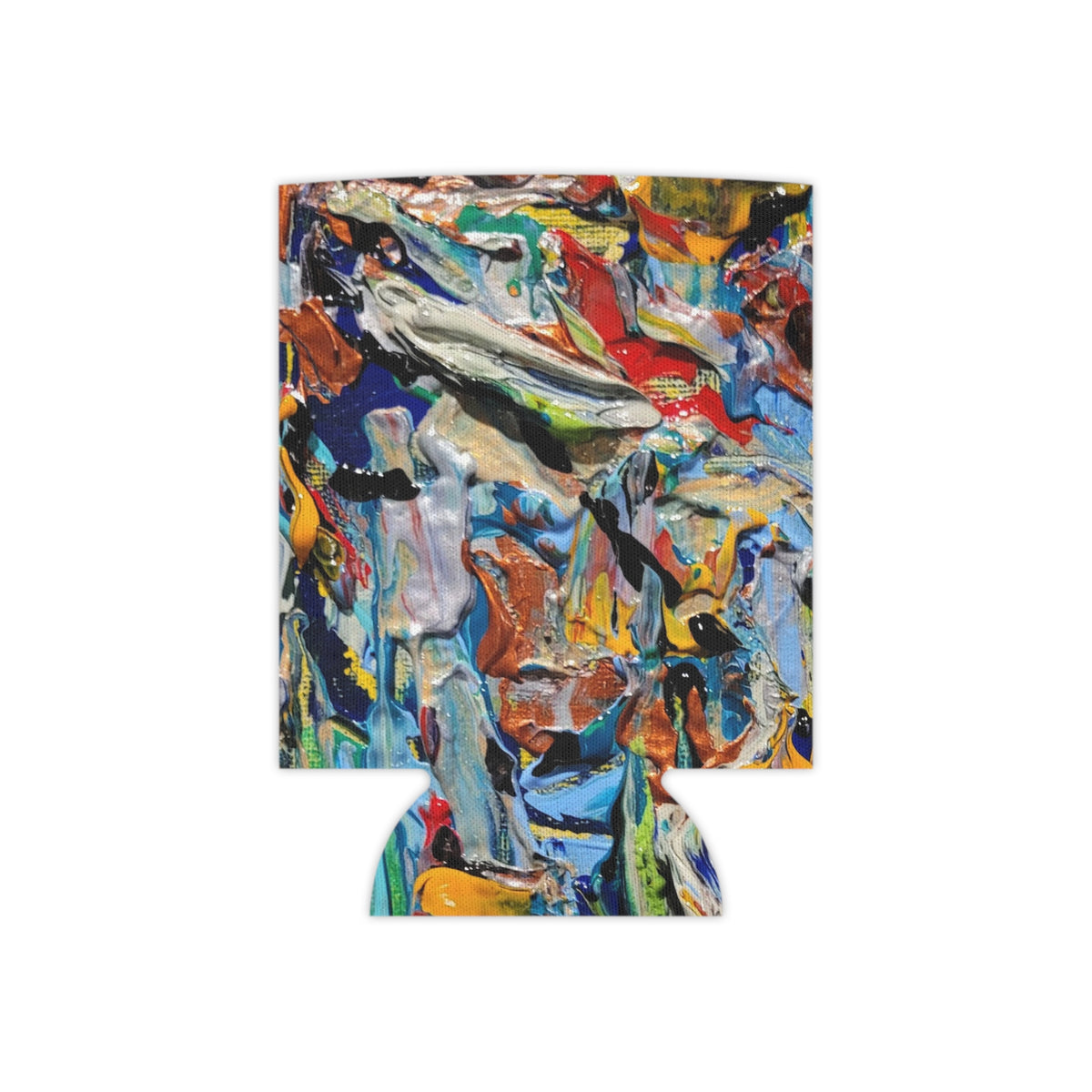 Pushing Paint - Original Art Can Cooler