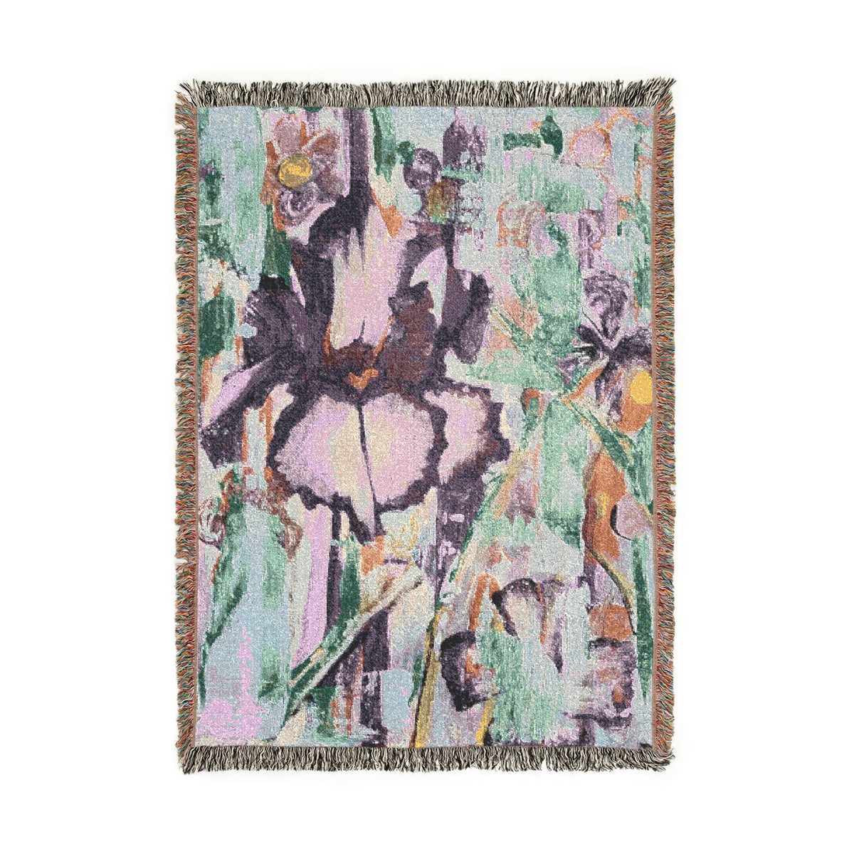 Blush Blossom Abstract Woven Blanket | Original Art Thro