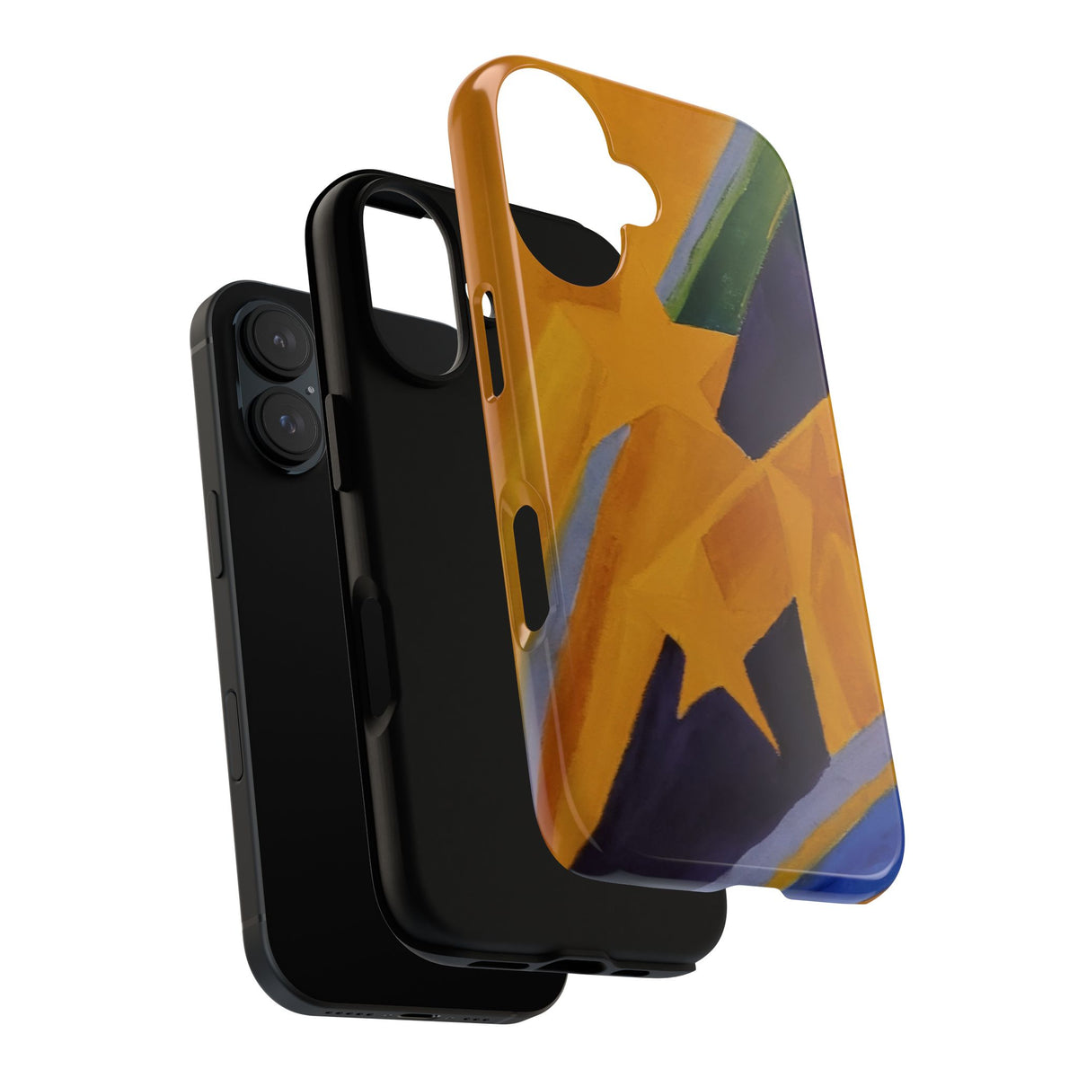 Geometric Abstract Painting Phone Case — Original Art for iPhone, Samsung & Pixel