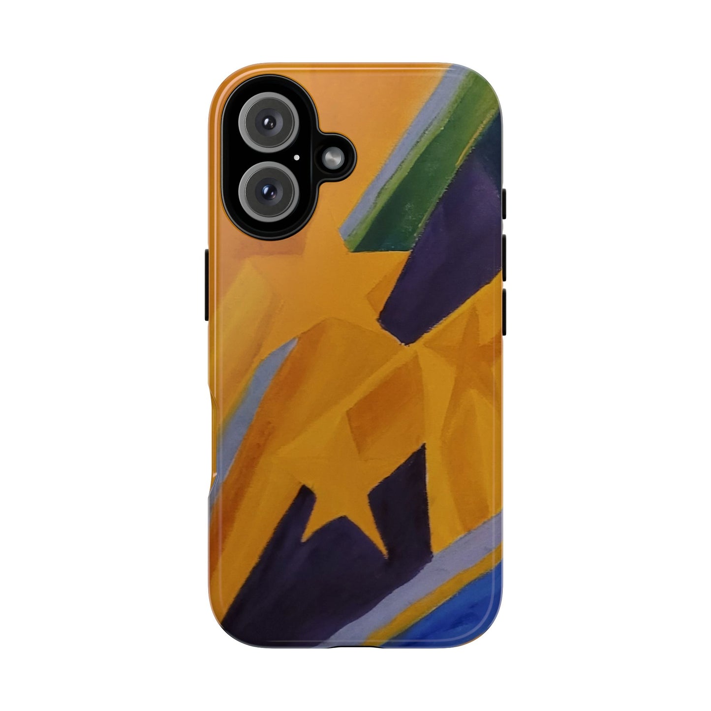 Geometric Abstract Painting Phone Case — Original Art for iPhone, Samsung & Pixel