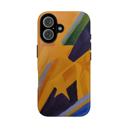 Geometric Abstract Painting Phone Case — Original Art for iPhone, Samsung & Pixel