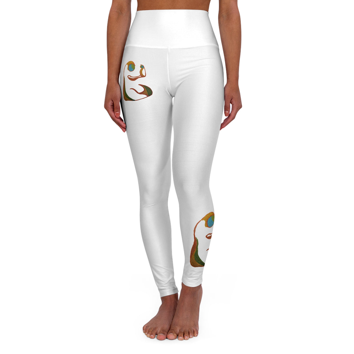 Held - Original Art High Waisted Yoga Leggings (AOP)