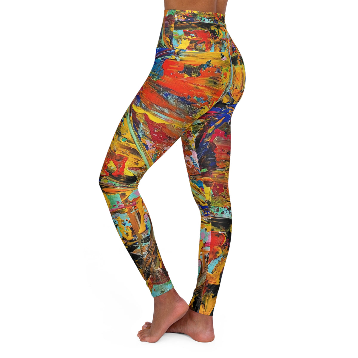 Ascending Star - High Waisted Yoga Leggings (AOP)