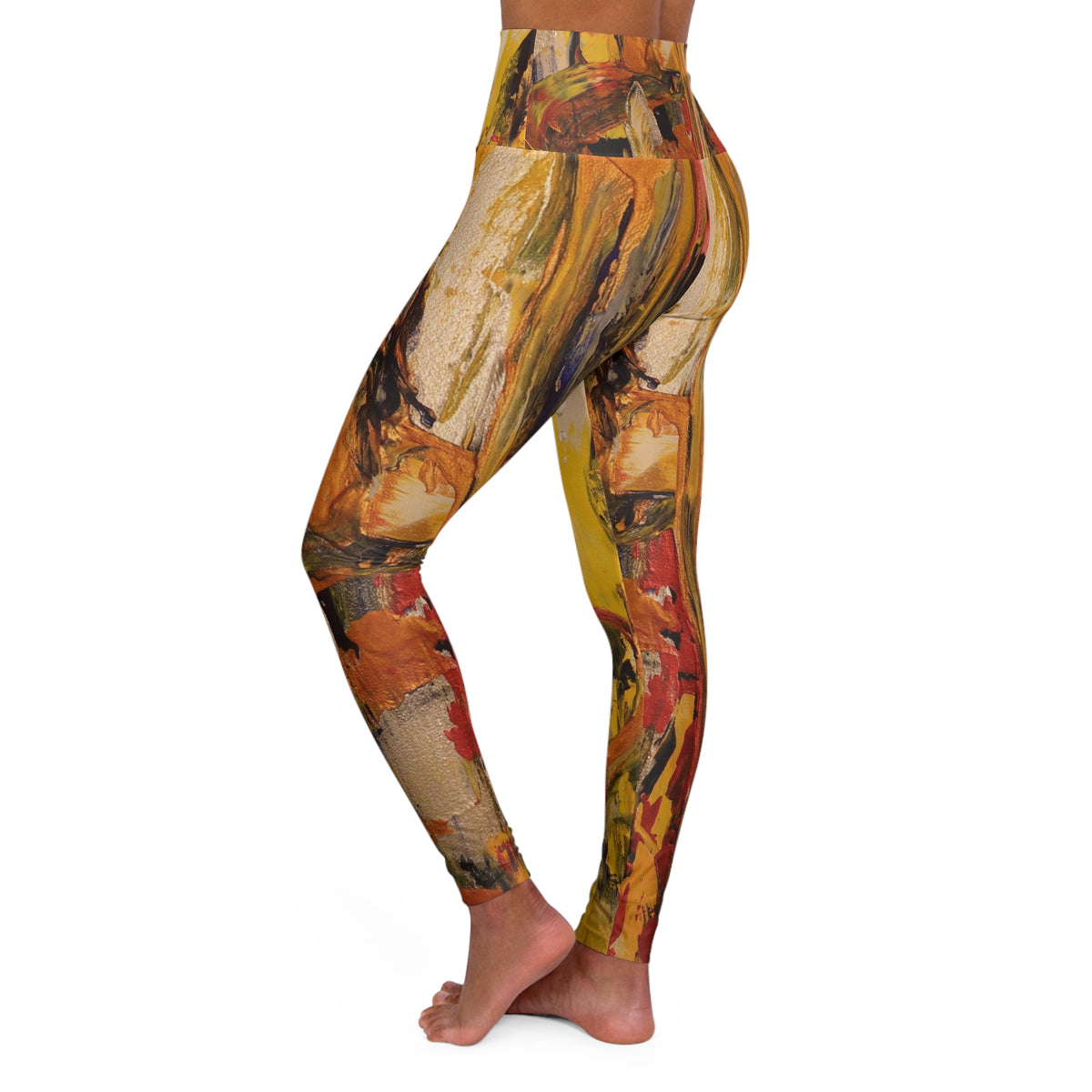 Angel Wings - Original Art High Waisted Yoga Leggings (AOP)