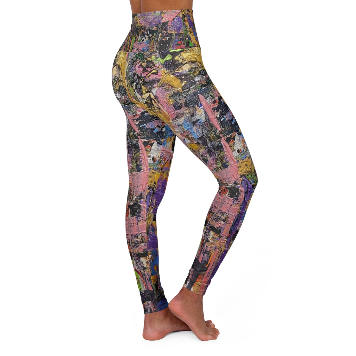Blazing - High Waisted Yoga Leggings (AOP)