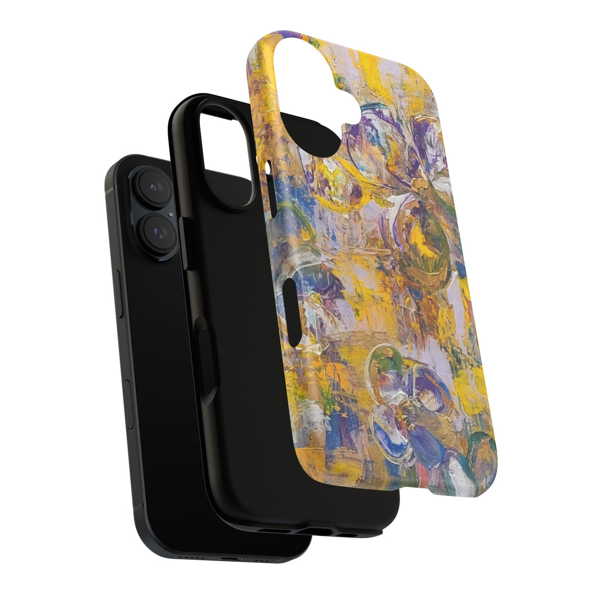 Pansies Lg print Original Abstract Painting Phone Case — Floral Art for iPhone, Samsung & Pixel