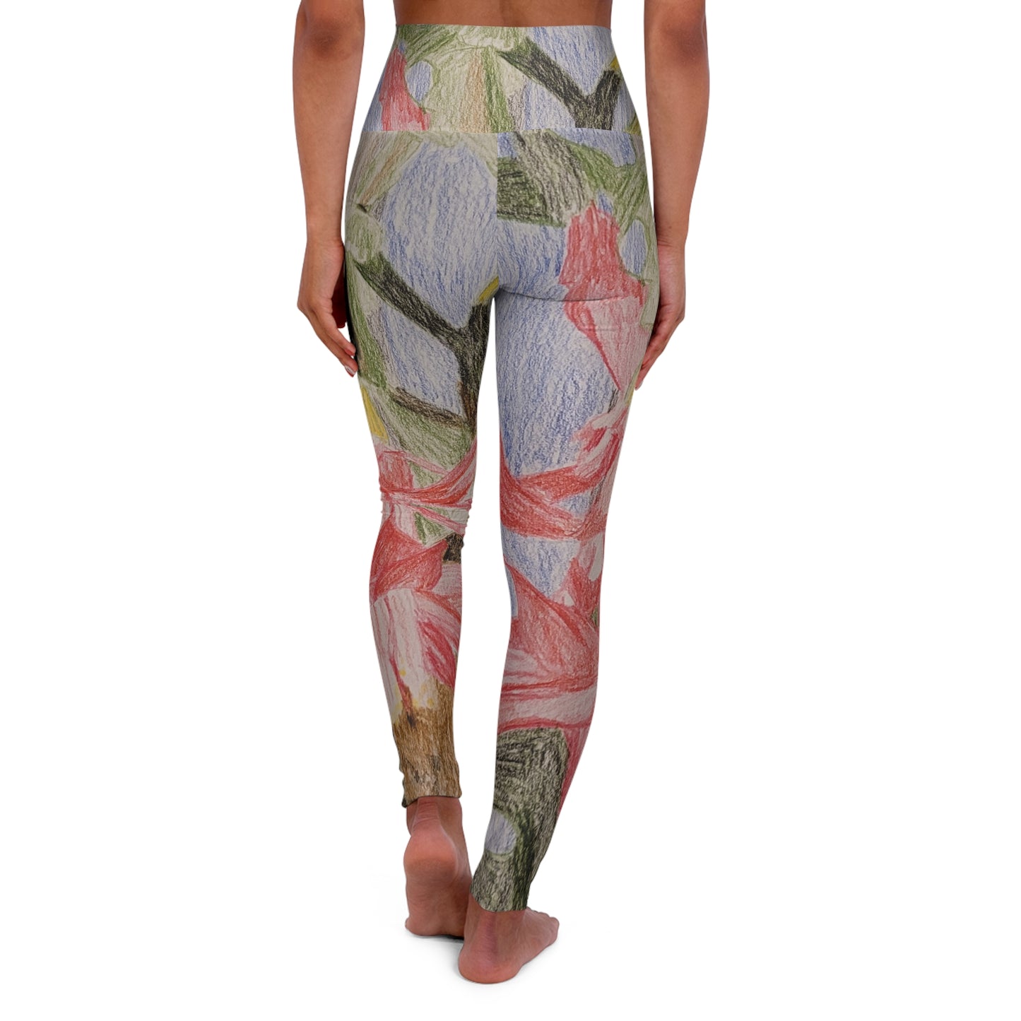 Christmas Cactus - High Waisted Yoga Leggings (AOP)