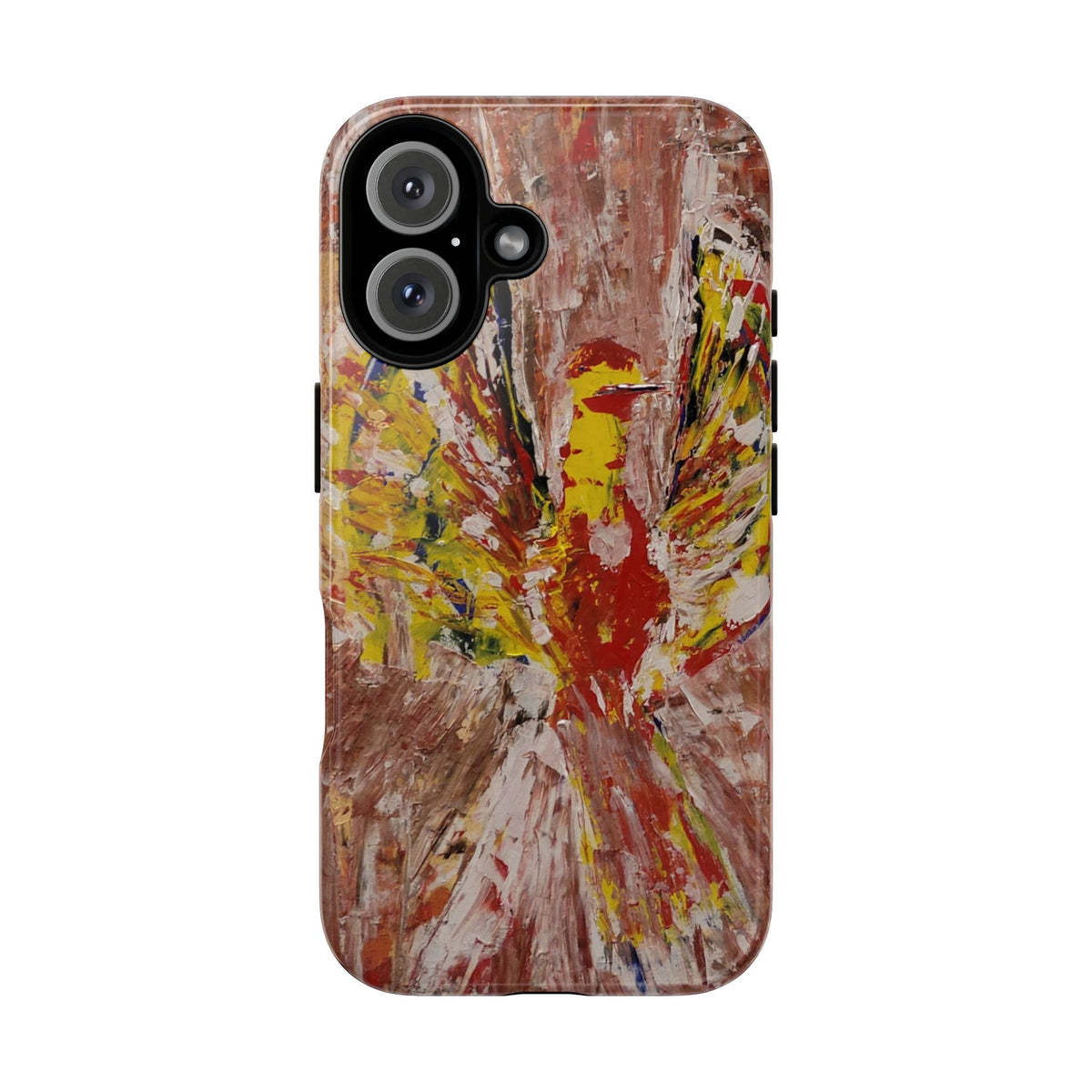Hummingbird Original Abstract Painting Phone Case — Bird Art for iPhone, Samsung & Pixel