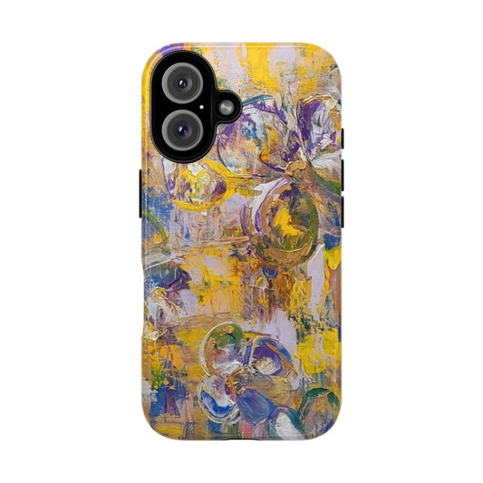 Pansies Lg print Original Abstract Painting Phone Case — Floral Art for iPhone, Samsung & Pixel