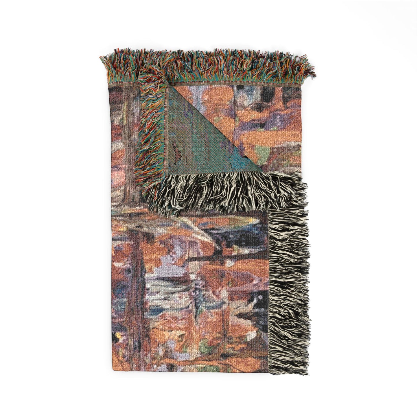 Organized Emotion — Abstract Expressionist Woven Blanket
