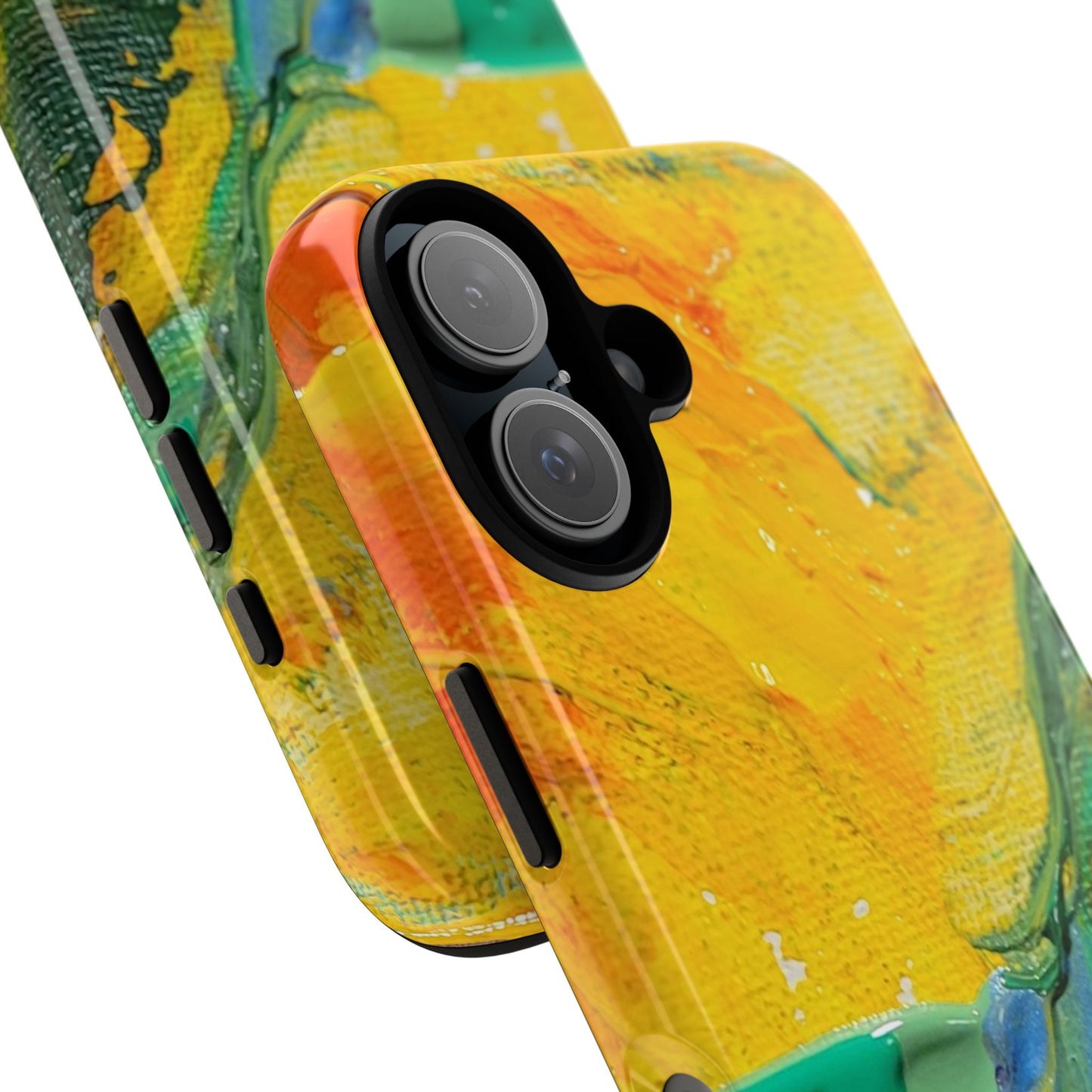 Sunrise Abstract Painting Phone Case — Original Art for iPhone, Samsung & Pixel