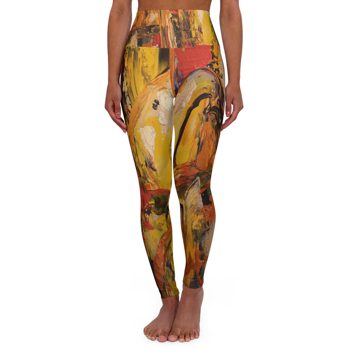 Angel Wings - Original Art High Waisted Yoga Leggings (AOP)