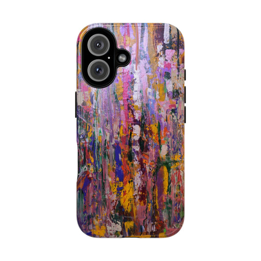Hidden Garden Original Abstract Painting Phone Case — Colorful Art for iPhone, Samsung & Pixel