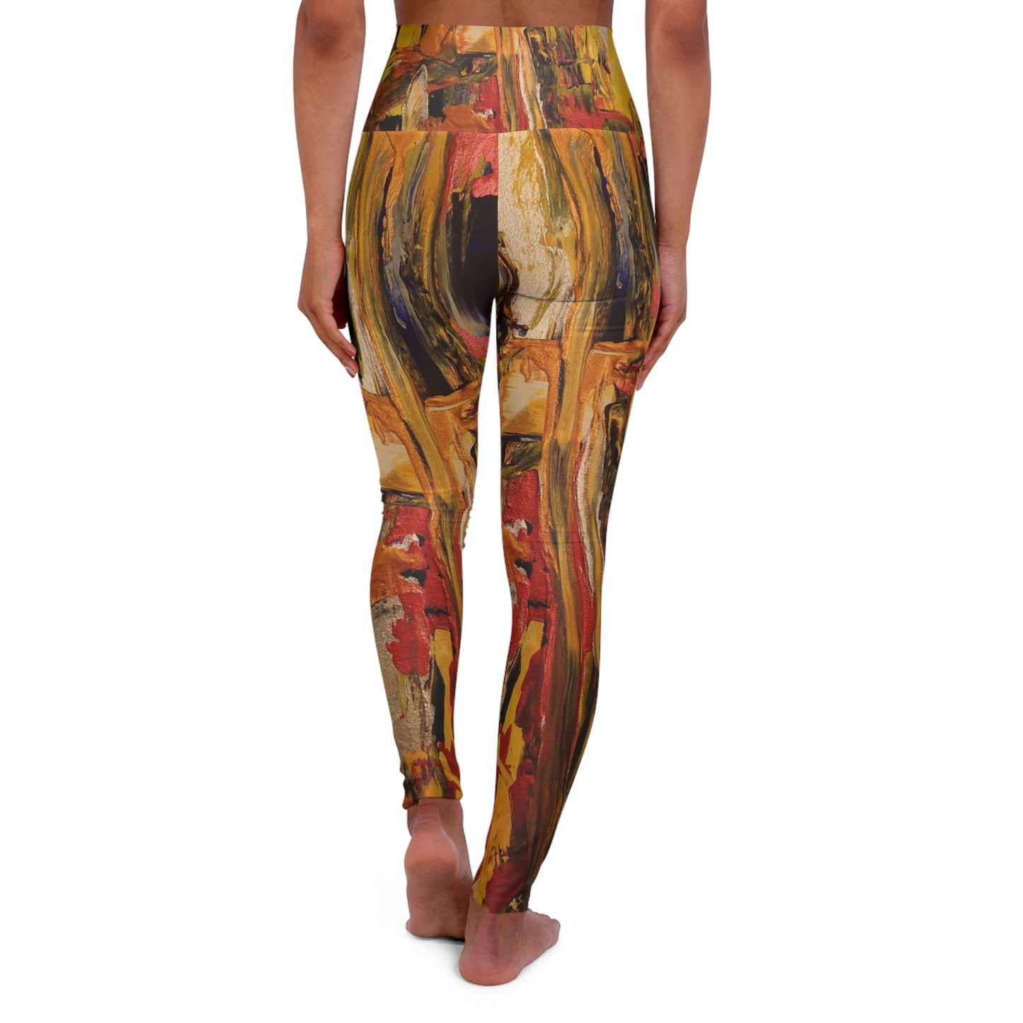 Angel Wings - Original Art High Waisted Yoga Leggings (AOP)