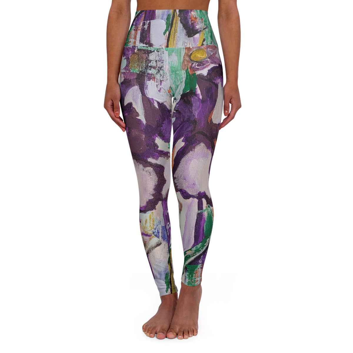 Iris- Original Art High Waisted Yoga Leggings (AOP)