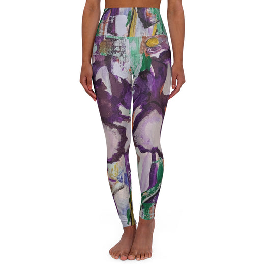 Iris- Original Art High Waisted Yoga Leggings (AOP)