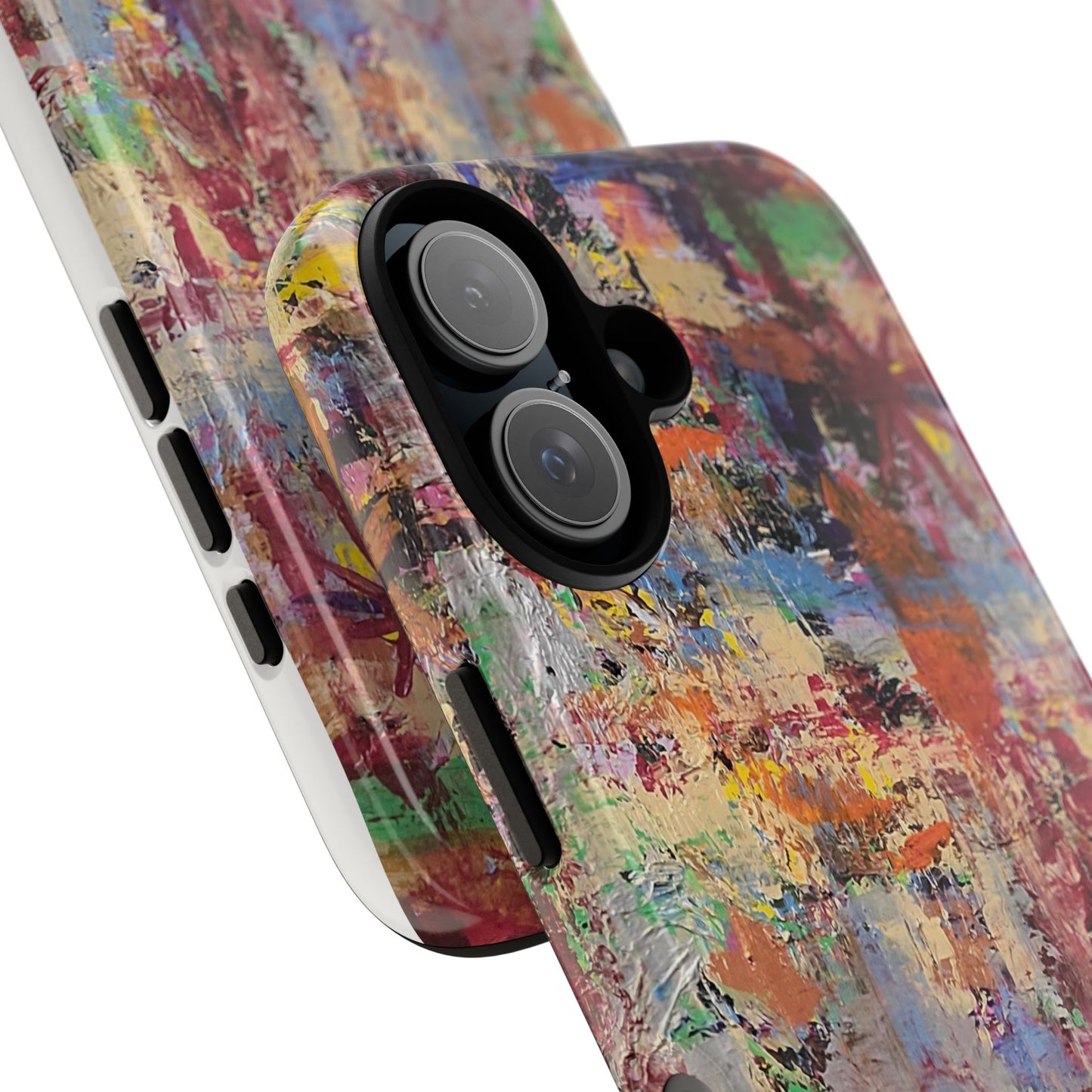 Abstract Expressionist Painting Phone Case — Colorful Original Art for iPhone, Samsung & Pixel