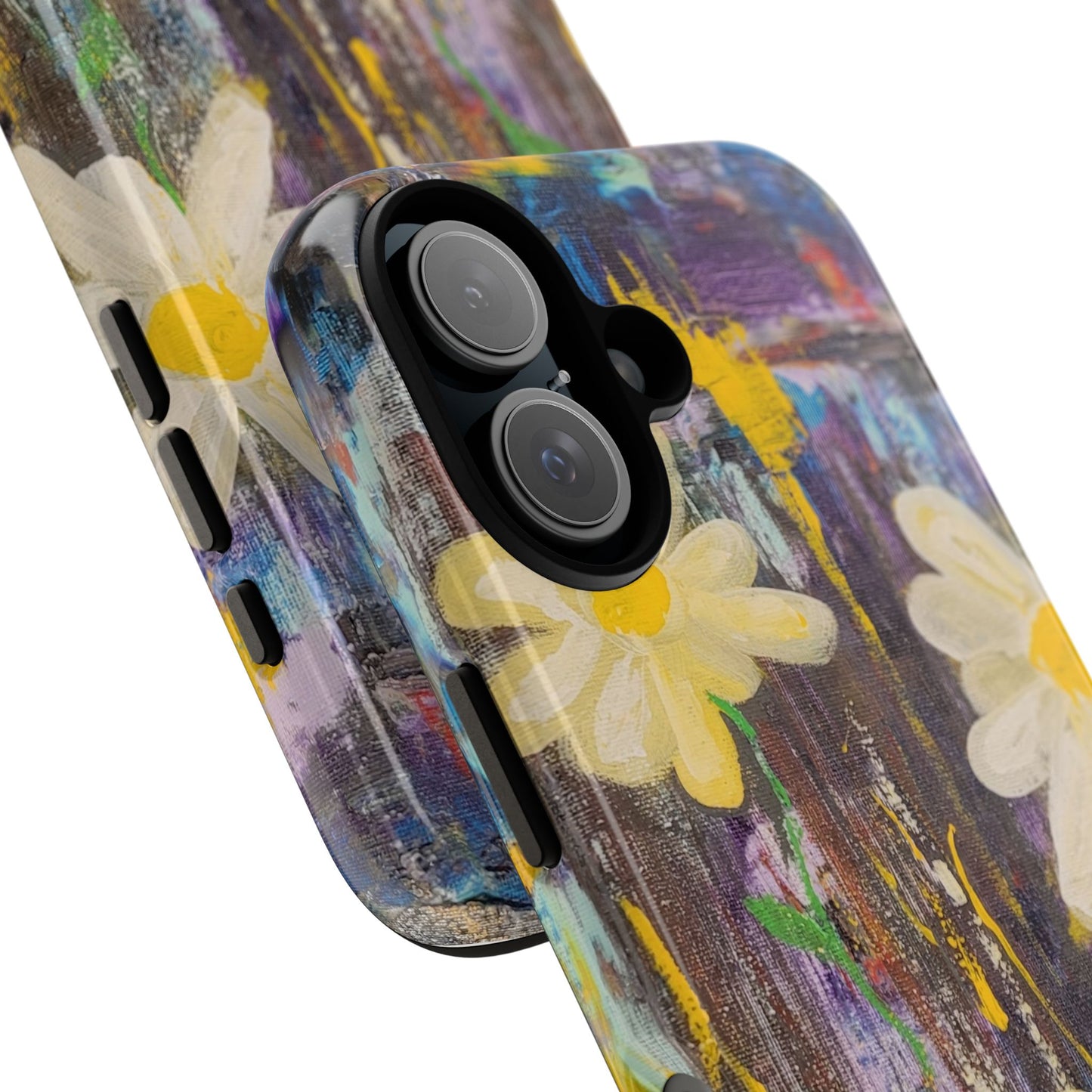 Daisy Original Abstract Painting Phone Case — Floral Art for iPhone, Samsung & Pixel