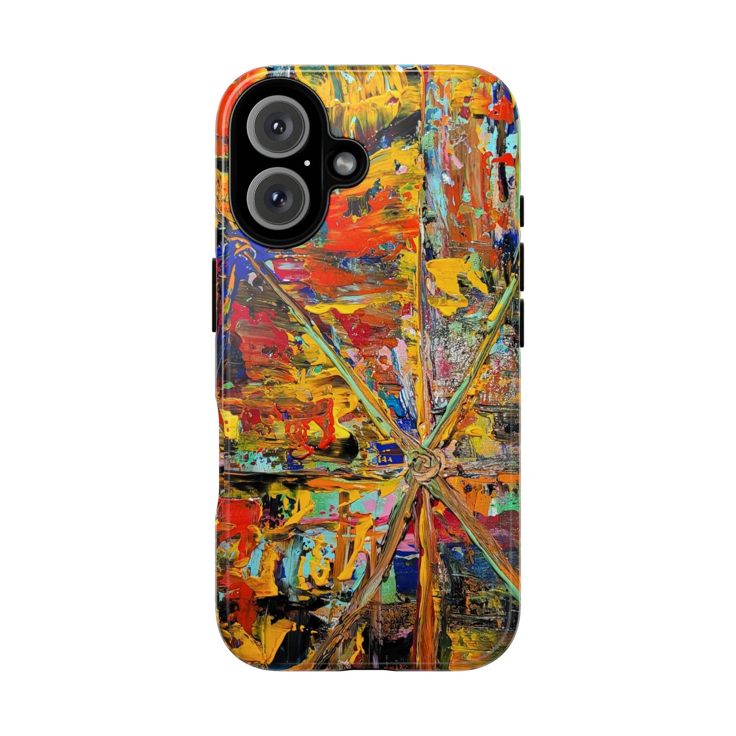 Star burst Abstract Painting Phone Case — Original Art for iPhone, Samsung & Pixel