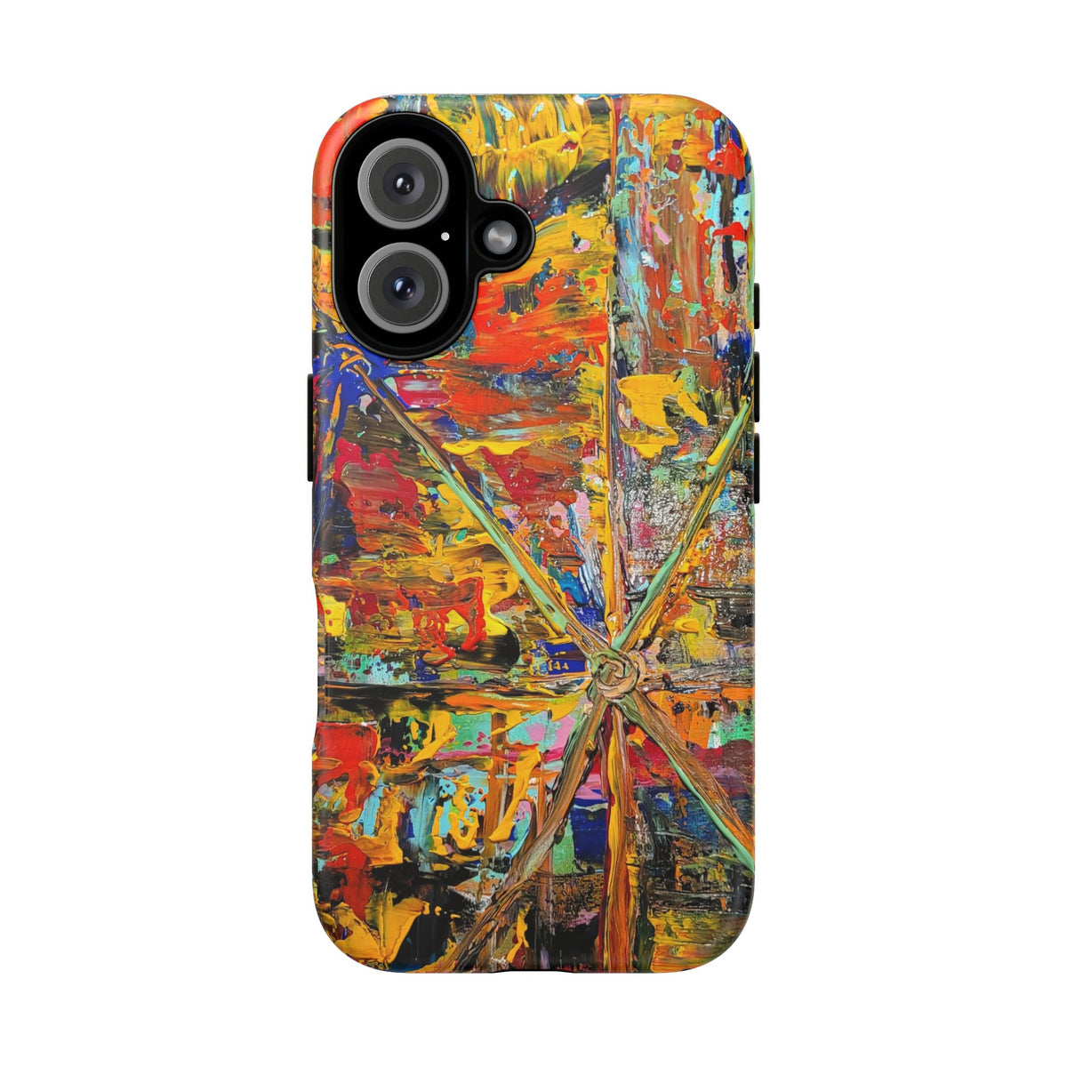 Star burst Abstract Painting Phone Case — Original Art for iPhone, Samsung & Pixel