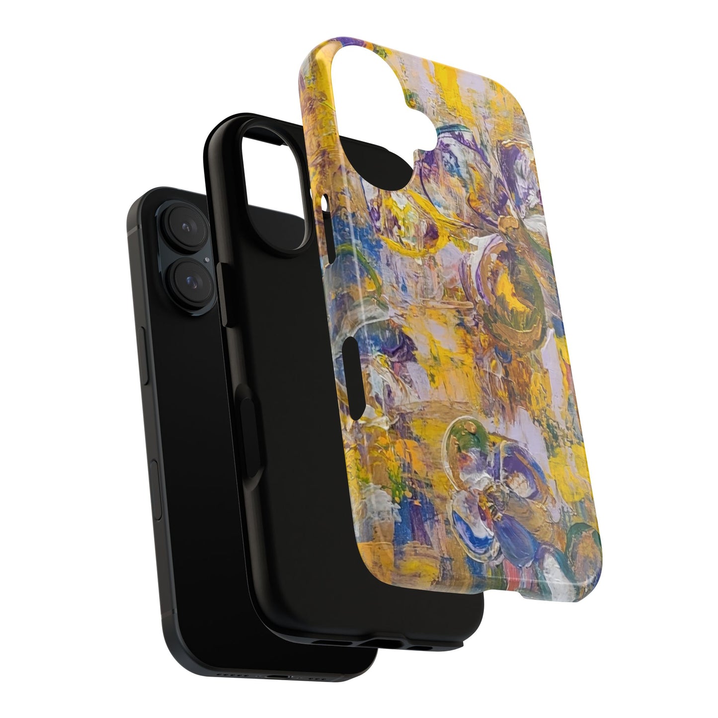 Pansies Lg print Original Abstract Painting Phone Case — Floral Art for iPhone, Samsung & Pixel