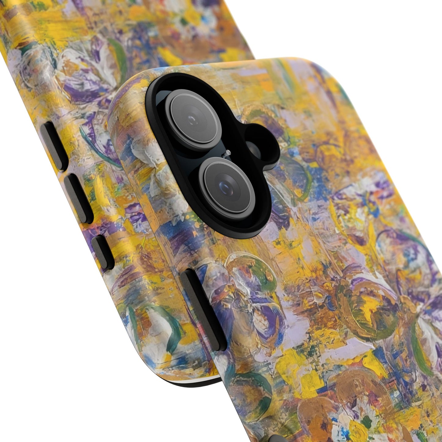 Pansies Original Abstract Painting Phone Case — Floral Art for iPhone, Samsung & Pixel
