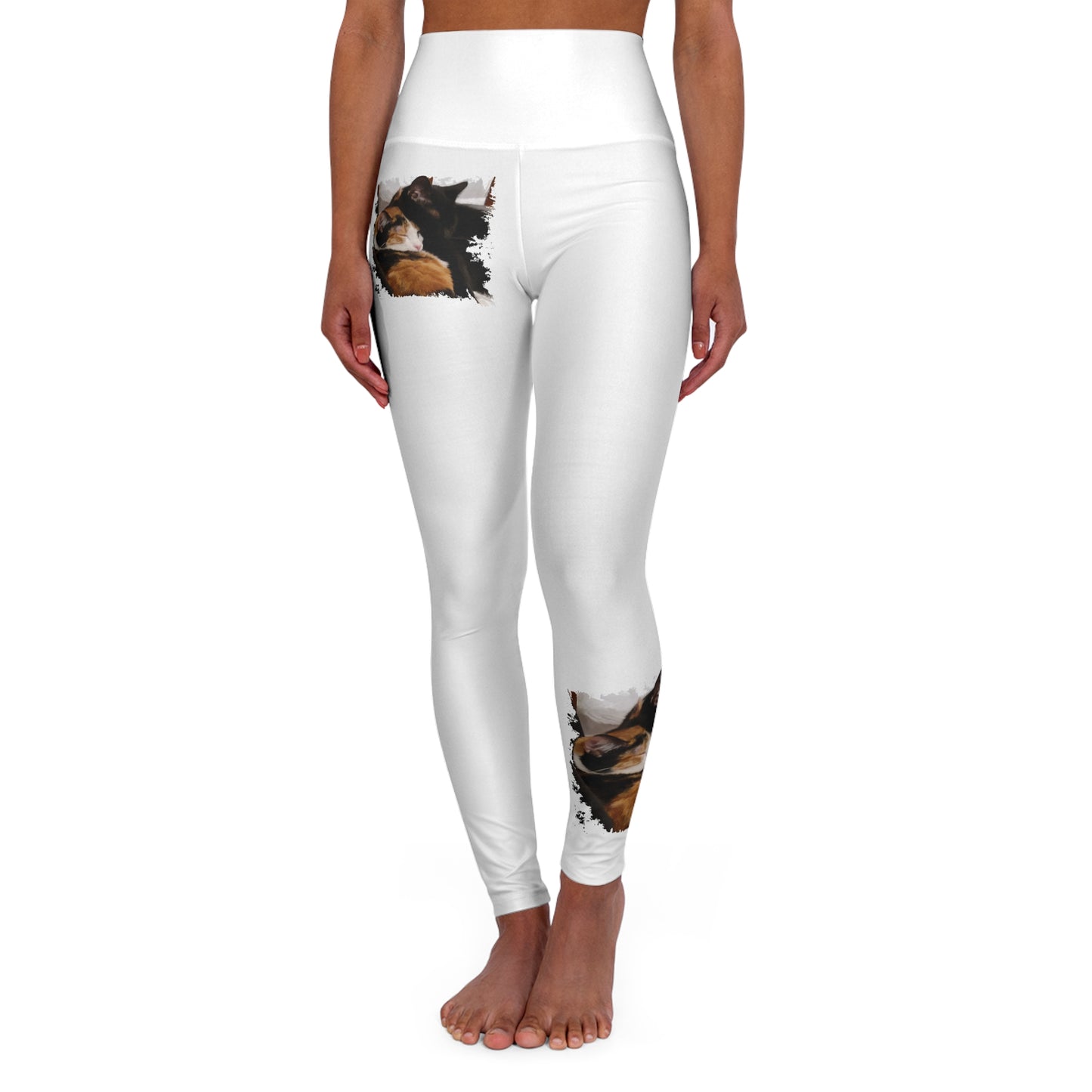 Kitties - Original Photo High Waisted Yoga Leggings (AOP)