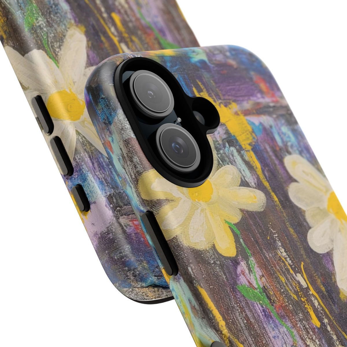 Daisy Original Abstract Painting Phone Case — Floral Art for iPhone, Samsung & Pixel