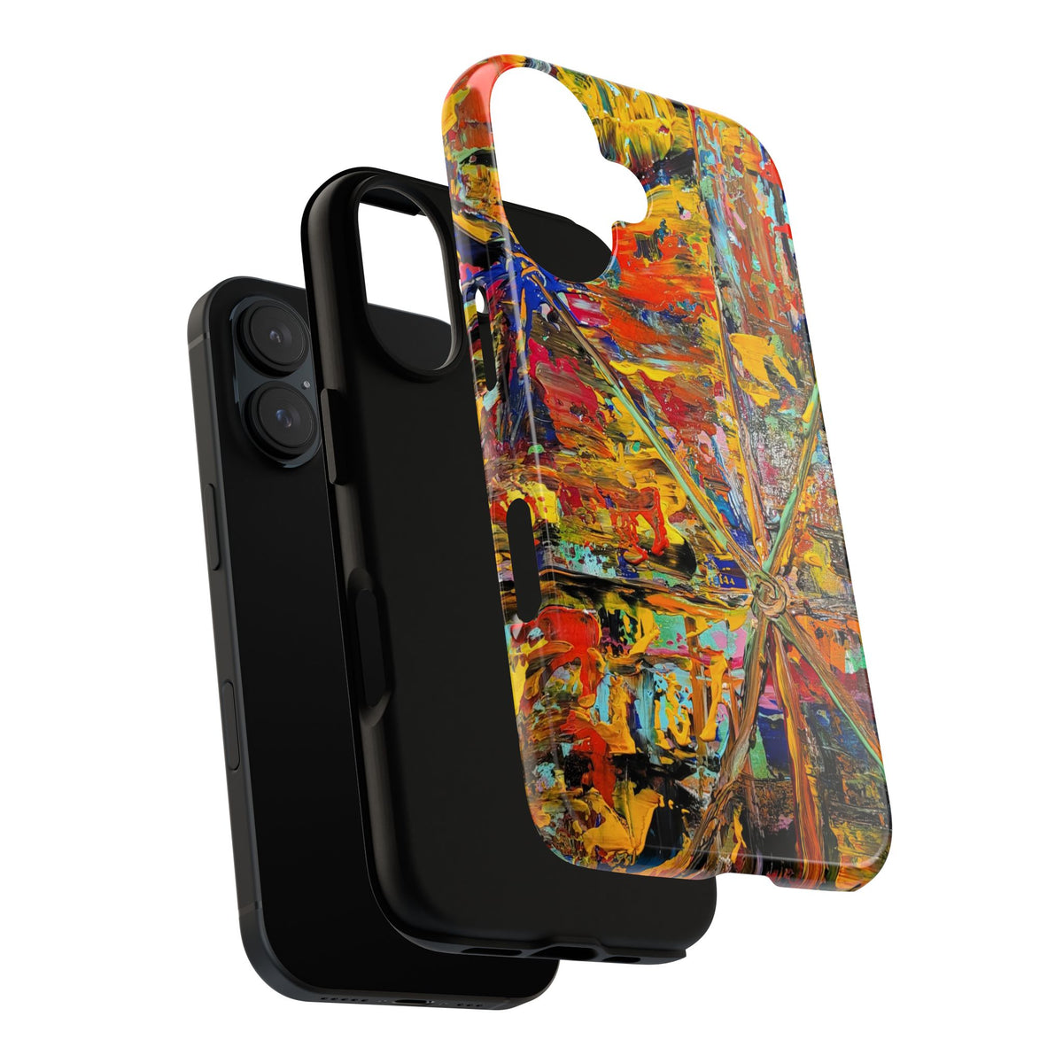 Star burst Abstract Painting Phone Case — Original Art for iPhone, Samsung & Pixel