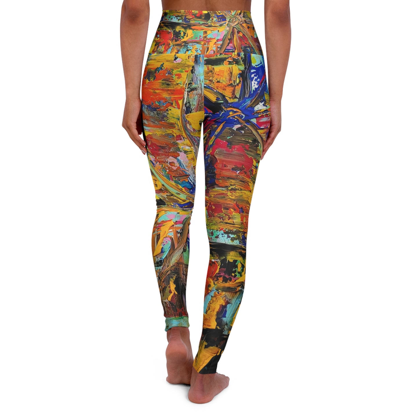 Ascending Star - High Waisted Yoga Leggings (AOP)