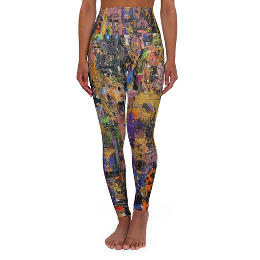 Blazing - High Waisted Yoga Leggings (AOP)